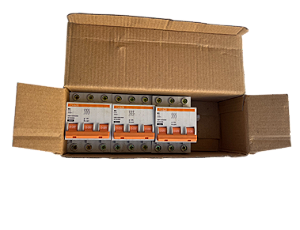 3 pçs Disjuntor tripolar 10A curva C M3-3C10 Metaltex