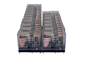 17 pçs Relé miniatura de potência 5A 110VAC 2 contatos rev. JXC2RA3 Metaltex