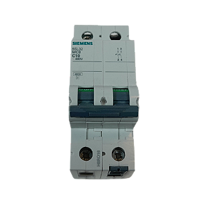 10 pçs Disjuntor bipolar 10A curva C 4,5kA 5SL32107MB Siemens