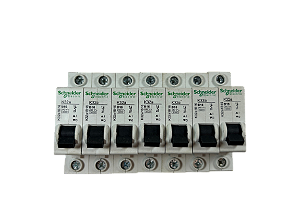 7 pçs Disjuntor monopolar 16A 3kA B 240V K32A1B16 Schneider