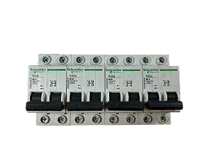 4 pçs Disjuntor bipolar 16A 3kA B 240V K32A2B16 Schneider