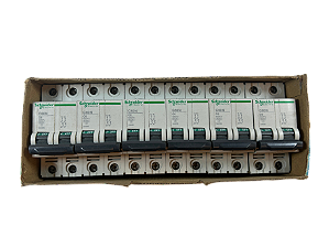 6 pçs Disjuntor bipolar 6A 6kA C 400V C60N 24335 Schneider