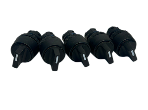 5 pçs Cabeçote Comutador 2 Pos. A Direita C/Trava Aro Preto Curto Ap2 60/01 Ace