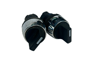 2 pçs Cabeçote Comutador 2 Pos. A Direita C/Trava Aro Cromado Curto A2 60/01 Ace