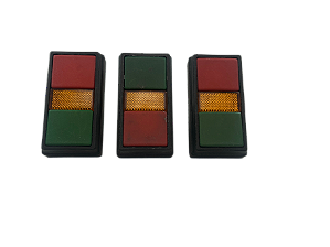 3 pçs Botão Duplo Iluminado Vermelho/Verde/Amarelo Dp2/14 Ace