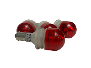 4 pçs Sinalizador 1 Led Vermelho Encapsulada S7Ls/13 12Vca/Cc Ba9S Ace
