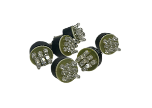 6 pçs Sinalizador 9 Leds Vermelho S9L/13 125Vcc Ba9S Ace