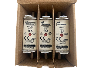 3 pçs Fusivel NH000 16A 500V gL/gG 16NHG000B Bussmann