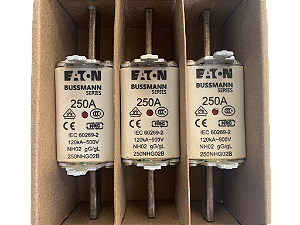 3 pçs Fusivel NH02 250A 500V gL/gG - 250NHG02B Bussmann