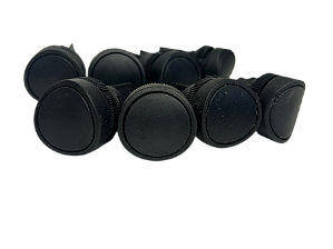 8 pçs Botão De Impulso Aro Preto Preto Opaco CLB2/01 40 1370120140 Ace