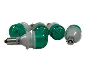 5 pçs Sinalizador 1 Led Verde 12Vcc Ba9S Encapsulada S1Ls/15 Ace