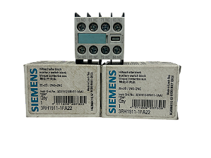2 pçs Bloco De Contato Aux. Frontal 2Na+2Nf 3Rh1911-1Fa22 Siemens