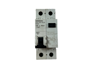 Disjuntor diferencial 1P+N 20A Tipo A 30mA curva C 5SU1 356-1KK20 Siemens