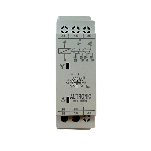 Relé temporizador para estrela-triângulo 15s 24-240VCA RYD01MC Altronic