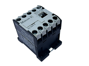 Contator tetrapolar 9A 24VDC DILEM4-G Moeller