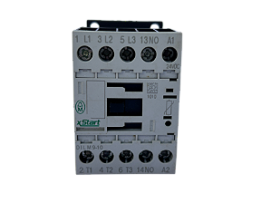 Contator tripolar 9A 24VDC 1NA DILM9-10 Moeller