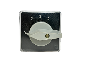 Seletora 3 polos 4 posições e 1 posição "0" 0-1-2-3-4 16A fixação topo STO43/16E Semitrans