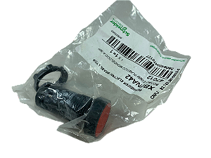 6 pçs Botao monobloco 22mm vermelho NF XB7NA42 Schneider Electric