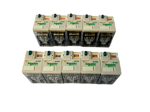 10 pçs Relé de interface 12A 2NAF botão de teste 48VCC RXM2AB1ED Schneider Electric