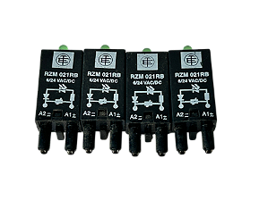4 pçs Módulo de proteção para relé de interface 24VCA/CC RZM021RB Schneider Electric