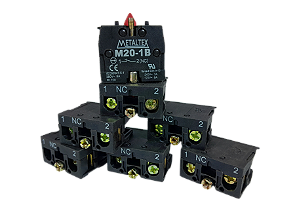 51 pçs Bloco de Contato 1NA p/botão M20-1A Metaltex