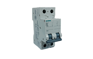 6 pçs Disjuntor bipolar 10A curva C 5SL12107MB Siemens