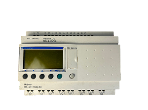 Módulo Lógico Prog. 12E/8S c/ Display E Relógio 100/240Vca Sr2B201Fu Schneider