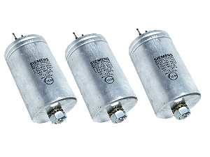 3 pçs Capacitor monofásico 3,34KVAR/440V B32340C4031Z340 Siemens usado