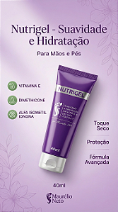Nutrigel - Gel Hidratante para Mãos e Pés - Podólogo Maurélio Neto