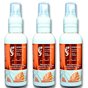 Kit Podoclean -(3) Unidades Desodorante para os Pés - 120ml (SUPER OFERTA)
