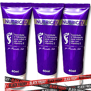 KIT Nutrigel - (3) Unidades Gel Hidratante para Mãos e Pés - Podólogo Maurélio Neto