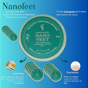 KIT Nanofeet 50g - (20)Unidades Creme de Hidratação para Rachaduras (SUPER OFERTA)