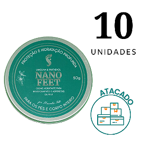 KIT Nanofeet 50g - (10)Unidades Creme de Hidratação para Rachaduras .(SUPER OFERTA)