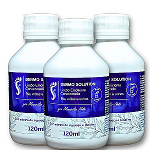 Dermo Solution - Loção Emoliente Concentrada - 120ml Rende 3 litros (3) Unidades (Super oferta)