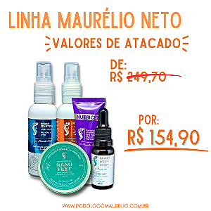 KIT MAURÉLIO NETO (FUNGIFEET) (NANOFEET) (NUTRIGEL) (PODOCLEAN) (DERMO SOLUTION)