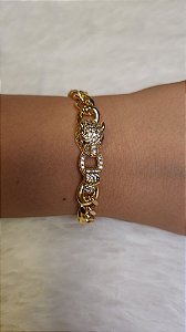 Pulseira tigre com cristais