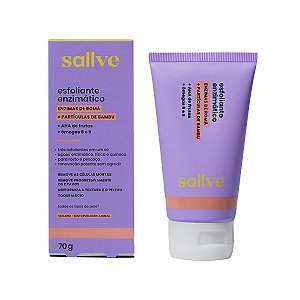 Sallve, Esfoliante Enzimático 70g - Enzimas de Romã + Partículas de Bambu