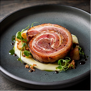 PANCETTA REDONDA DEFUMADA - PEDAÇO 200GR BERK CHARCUTARIA