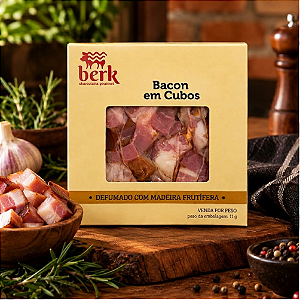 BACON DEFUMADO ARTESANAL EM CUBOS 150G