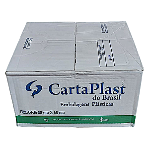 Sacola Plástica Bio Strong 38X48 - Reforçada Caixa c/800un.