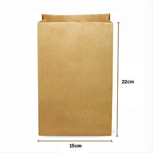 Saco Delivery 3kg Kraft Natural 70g (15x22x8cm) - Unidade