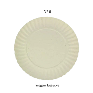 Prato de Papelão Natural nº 06
