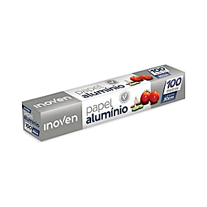 Papel Alumínio Inoven - Rolo 30cm x 100m