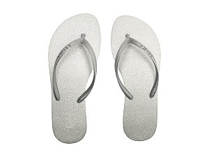 Chinelo Rasteiro Brizza Arezzo Prateado Z1902600990003