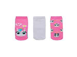 Meia Puket Tripack Variante Soquete