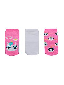 Meia Puket Tripack Variante Soquete