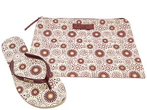 Chinelo de Dedo Floral Brizza Arezzo