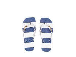 Chinelo Petite Jolie Fresh Up Translúcido/Listras