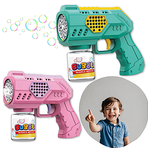 Brinquedo Maquina Bolha Sabão Automática Luzes Lançamento