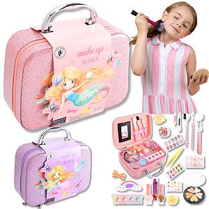 Kit Maleta Maquiagem Infantil Completa Princesa